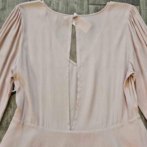 Lovers + Friends Dress Womens Size L Shimmy Pink Fit & Flare Mini Long Sleeve - Picture 11 of 16